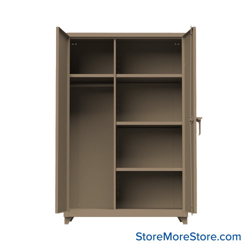 Utility Storage Cabinet, 48" W x 75" H, No Drawers, 4 Shelves, Professional Digital Lock Utility Storage Cabinet, 48" W x 75" H, No Drawers, 4 Shelves, Professional Digital Lock