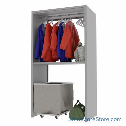 Athletic Shelving, 48" W x 30" D x 88" H