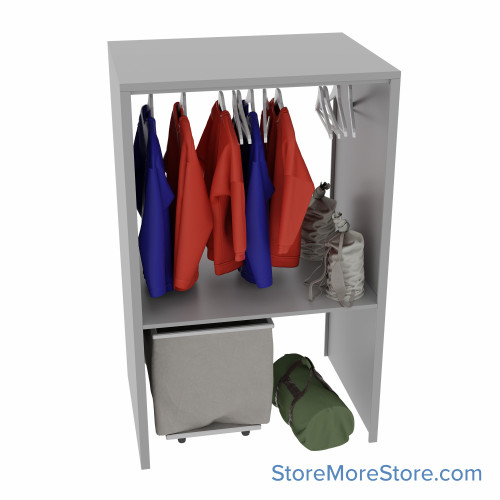 Athletic Shelving, 48" W x 36" D x 76" H