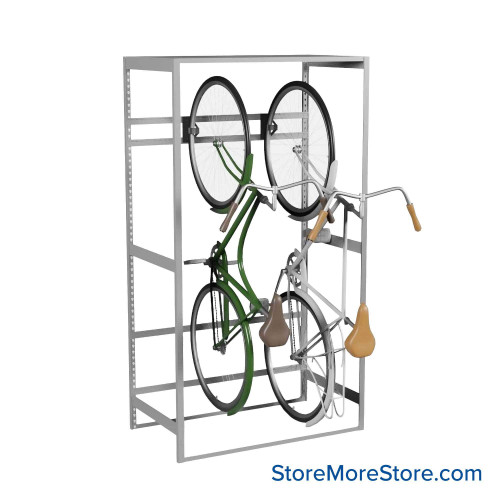 Vertical Bike Storage Rack, 42" W x 24" D x 76" H Vertical Bike Storage Rack, 42" W x 24" D x 76" H