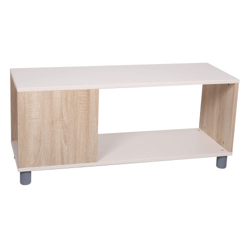 Two Layer Open Back Storage Shelf, Shelves, 2 Compartments