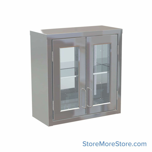 Stainless Wall Cabinet, 27" W x 28" H Stainless Wall Cabinet, 27" W x 28" H