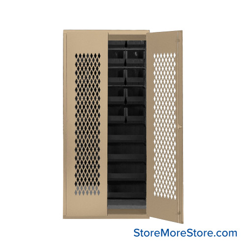 Bin Cabinets with Vented Doors, 36 Bins Bin Cabinets with Vented Doors, 36 Bins