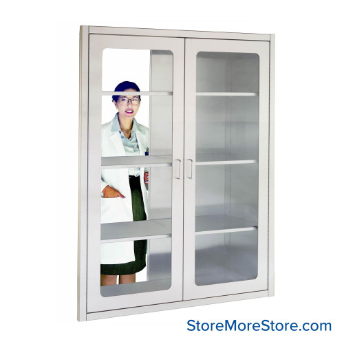 Operating Room Pass Through Cabinets, 48" W x 18" D x 72" H, Key Lock Operating Room Pass Through Cabinets, 48" W x 18" D x 72" H, Key Lock