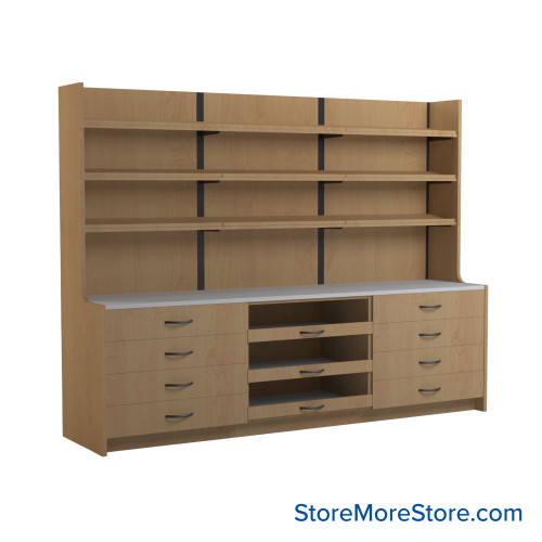Pharmacy Cabinets, 108" W x 26" D, 9" Wide - Option 5