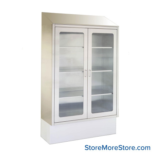 Stainless Steel Medical Cabinet, 36" W x 18" D x 92" H
