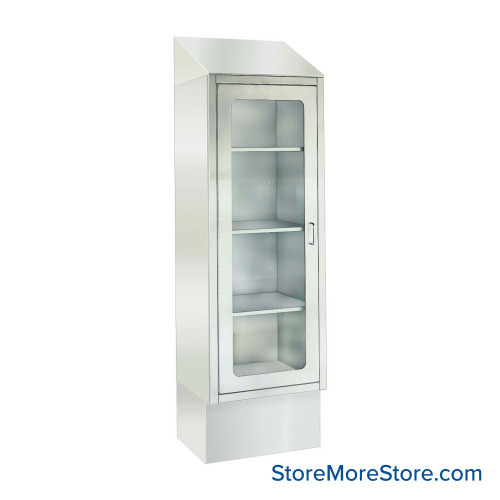 Stainless Steel Medical Cabinet, 24" W x 18" D x 92" H