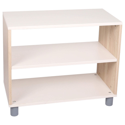 Two Layer Open Shelf with Dual Access, Shelves, 2 Compartments