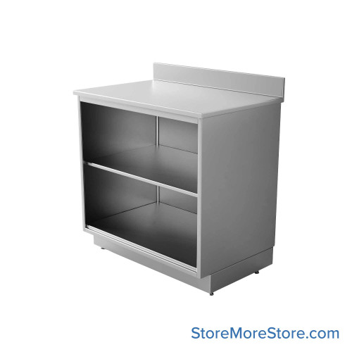 Commercial Stainless Steel Cabinets, 37" W x 36" H, Lower Cabinet Only Commercial Stainless Steel Cabinets, 37" W x 36" H, Lower Cabinet Only