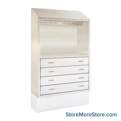 Stainless Steel Drawer Cabinet, 36" W x 18" D x 81" H