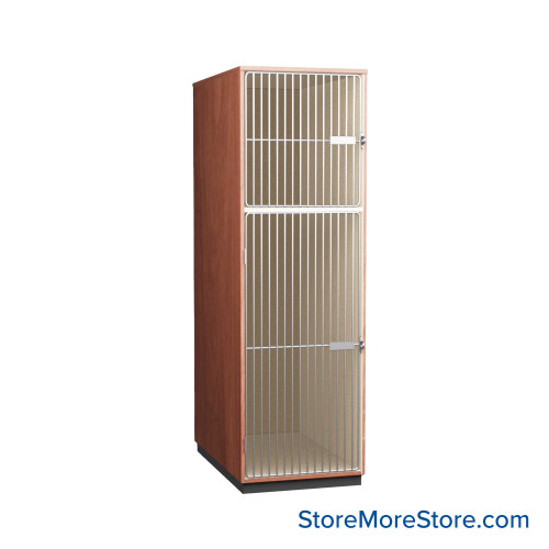 Instrument Storage Cabinets, 27" W, One 25.5"H & One 52"H Compartments, Individual Grille Doors Swinging Left