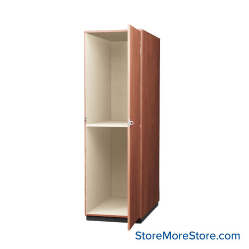 Instrument Storage Cabinets, 27" W, Two 38.75"H Compartments, Laminate Doors Swinging Right