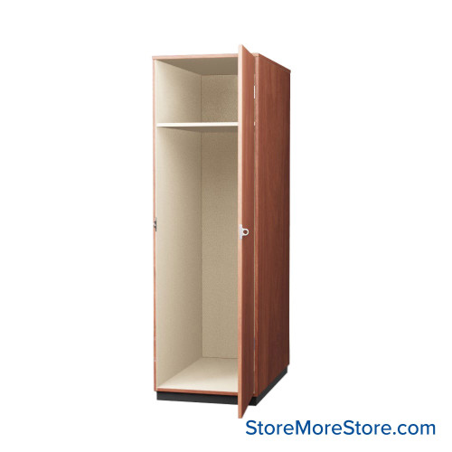 Instrument Storage Cabinets, 27" W, One 62.5"H & One 21"H Compartments, Laminate Doors Swinging Right