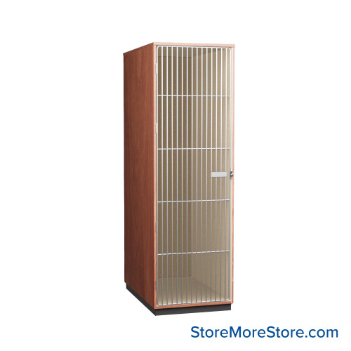 Instrument Storage Cabinets, 27" W, One 78.375"H Compartments, Individual Grille Doors Swinging Left