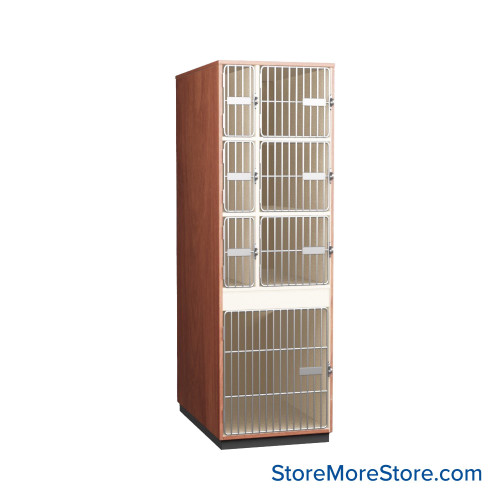 Instrument Storage Cabinets, 27" W, Three 15"H, Three 15"H & One 25.5"H Compartments, Individual Grille Doors Swinging Left