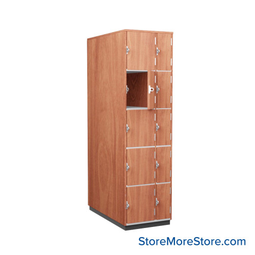 Instrument Storage Cabinets, 23" W, Five 15"H & Five 15"H Compartments, Individual Laminate Doors (Right Swing )
