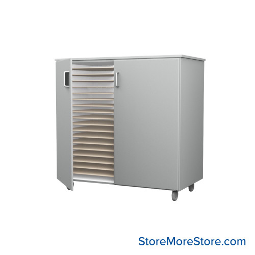 Mobile Folio Cabinet, 48" W x 48" H, Folio Storage w/ Doors, 2 Columns Mobile Folio Cabinet, 48" W x 48" H, Folio Storage w/ Doors, 2 Columns