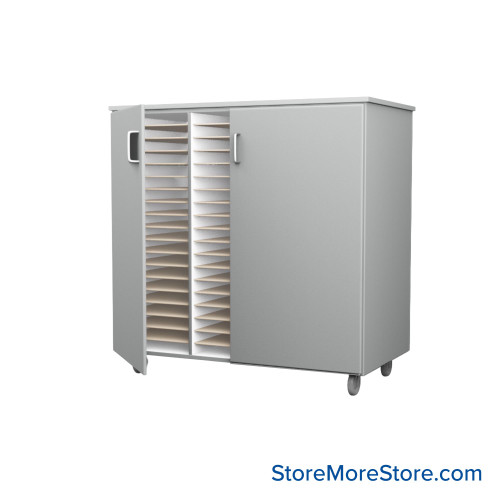 Mobile Folio Cabinet, 48" W x 48" H, Folio Storage w/ Doors, 3 Columns Mobile Folio Cabinet, 48" W x 48" H, Folio Storage w/ Doors, 3 Columns