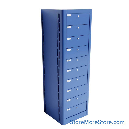 Laptop Charging Cabinet, 51" H, 10 Compartments, Key Lock Laptop Charging Cabinet, 51" H, 10 Compartments, Key Lock