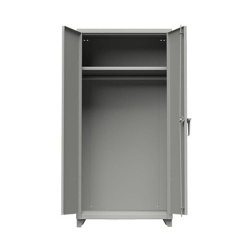 Metal Wardrobe Cabinet, 36" W x 75" H, Padlock HASP