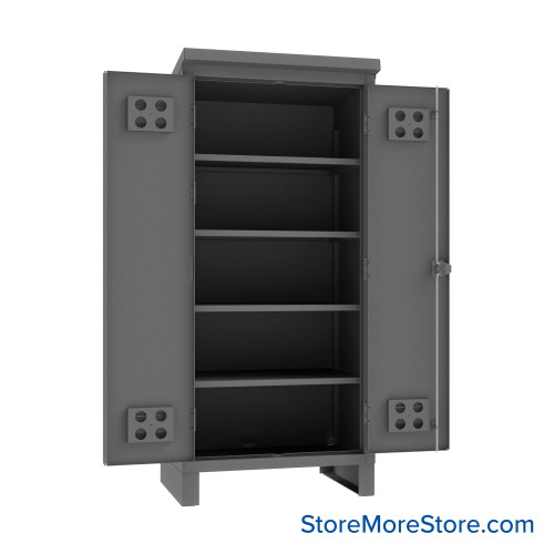 Weatherproof Outdoor Storage Cabinet, 36" W x 78" H, 4 Shelves