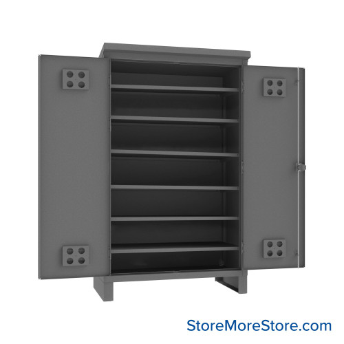 Weatherproof Outdoor Storage Cabinet, 48" W x 78" H, 6 Shelves