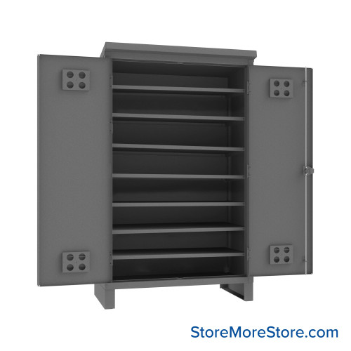 Weatherproof Outdoor Storage Cabinet, 48" W x 78" H, 7 Shelves