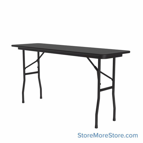 High Pressure Laminate Folding Tables, 96" W x 18" D, Rectangular