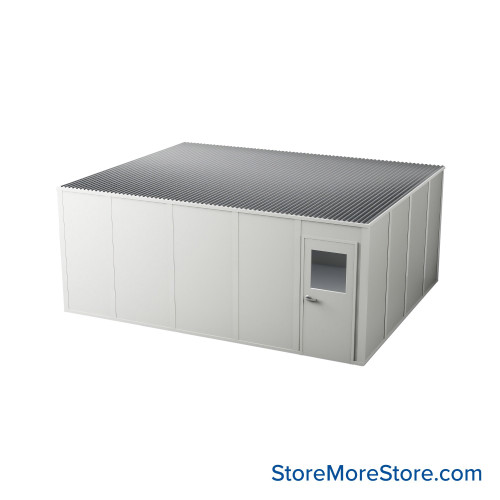 Modular Inplant Office, 145.25" W x 241.25" D x 108" H, 3 Walls Modular Inplant Office, 145.25" W x 241.25" D x 108" H, 3 Walls