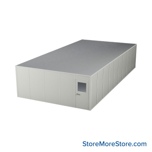 Modular Inplant Office, 244.5" W x 484.5" D x 96" H, 4 Walls Modular Inplant Office, 244.5" W x 484.5" D x 96" H, 4 Walls