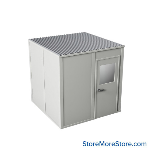 Modular Inplant Office, 100.5" W x 100.5" D x 108" H, 4 Walls