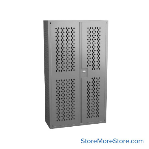 Police Gear Lockers, 48" W x 84" H, Key Lock