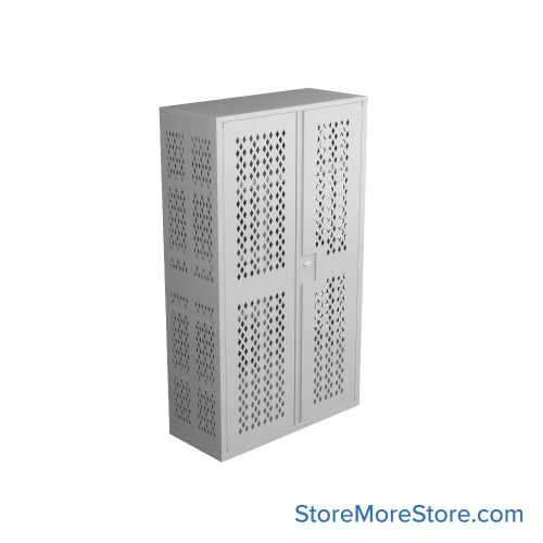 Police Gear Lockers, 42" W x 72" H, Padlock Hasp