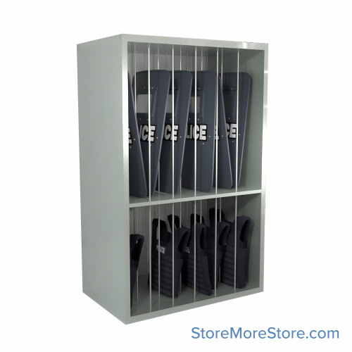 Riot Shield Storage 48''W x 30''D - Kit-Datum-R65895-483088-3-VD-DL