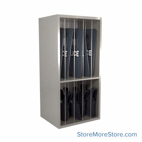 Riot Shield Storage 36''W x 30''D - Kit-Datum-R65895-363088-3-SD-DL