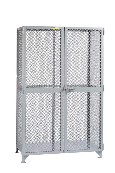 Wire Mesh Cabinet, 63" W x 25" D x 78" H, Foot Pads Wire Mesh Cabinet, 63" W x 25" D x 78" H, Foot Pads