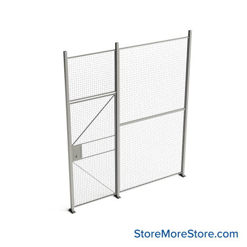 Wire Security Cage 102''W x 2''D x 125''H - WHD3-1-9-10