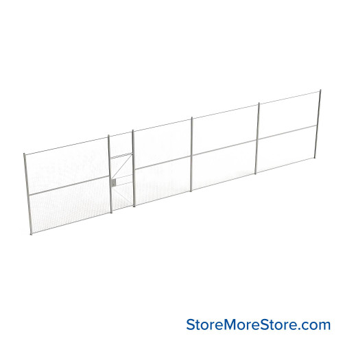 Wire Security Cage 504''W x 2''D x 125''H - WHD3-1-42-10