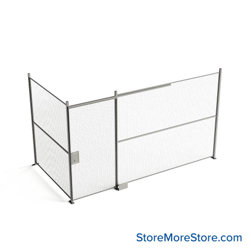 Wire Security Cage 174''W x 88''D x 101''H - WSD4-2-22-8