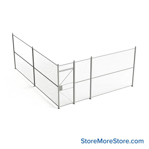 Wire Security Cage 200''W x 246''D x 101''H - WHD3-2-37-8