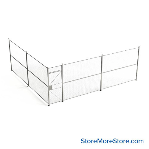 Wire Security Cage 272''W x 246''D x 101''H - WHD3-2-43-8