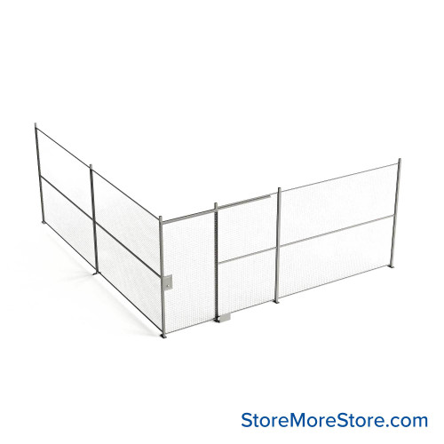 Wire Security Cage 224''W x 246''D x 101''H - WSD4-2-39-8