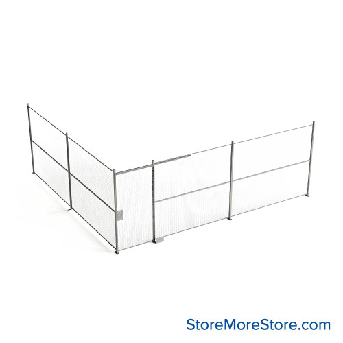 Wire Security Cage 272''W x 246''D x 101''H - WSD4-2-43-8