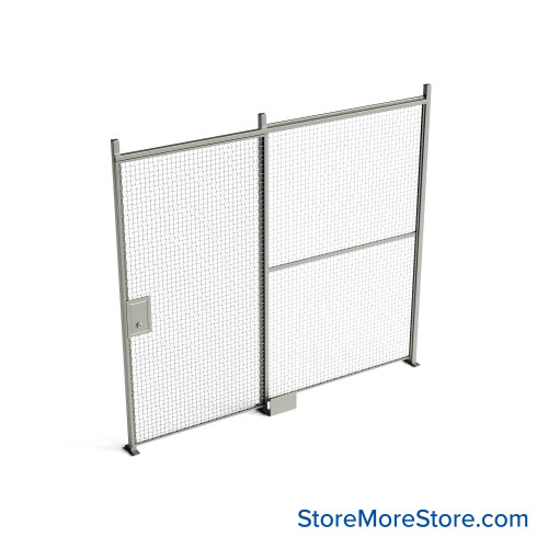 Wire Security Cage 114''W x 2''D x 125''H - WSD4-1-10-10
