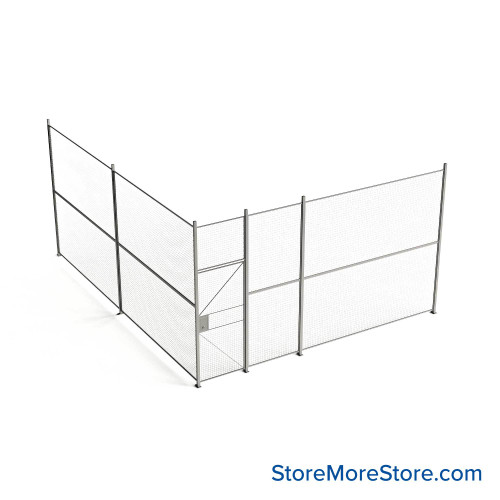 Wire Security Cage 200''W x 246''D x 125''H - WHD3-2-37-10