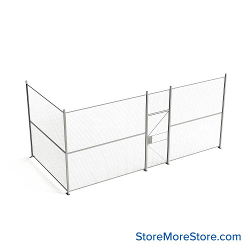 Wire Security Cage 260''W x 124''D x 125''H - WHD3-2-32-10