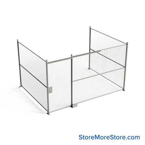 Wire Security Cage 174''W x 124''D x 125''H - WSD4-3-35-10