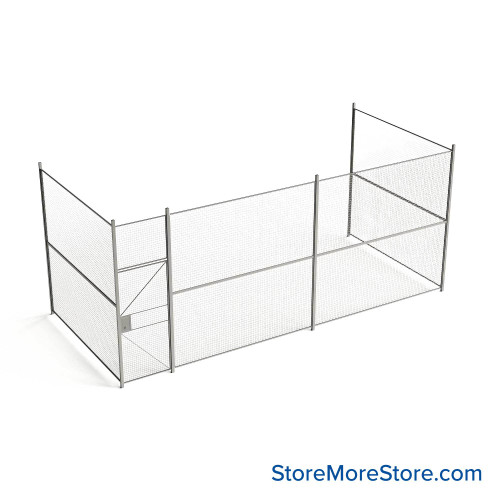 Wire Security Cage 272''W x 124''D x 125''H - WHD3-3-43-10