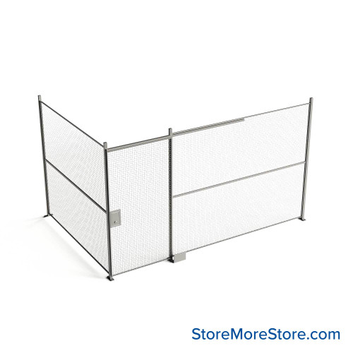 Wire Security Cage 174''W x 112''D x 125''H - WSD4-2-24-10