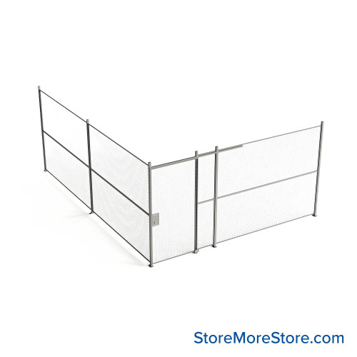 Wire Security Cage 188''W x 246''D x 101''H - WSD4-2-36-8